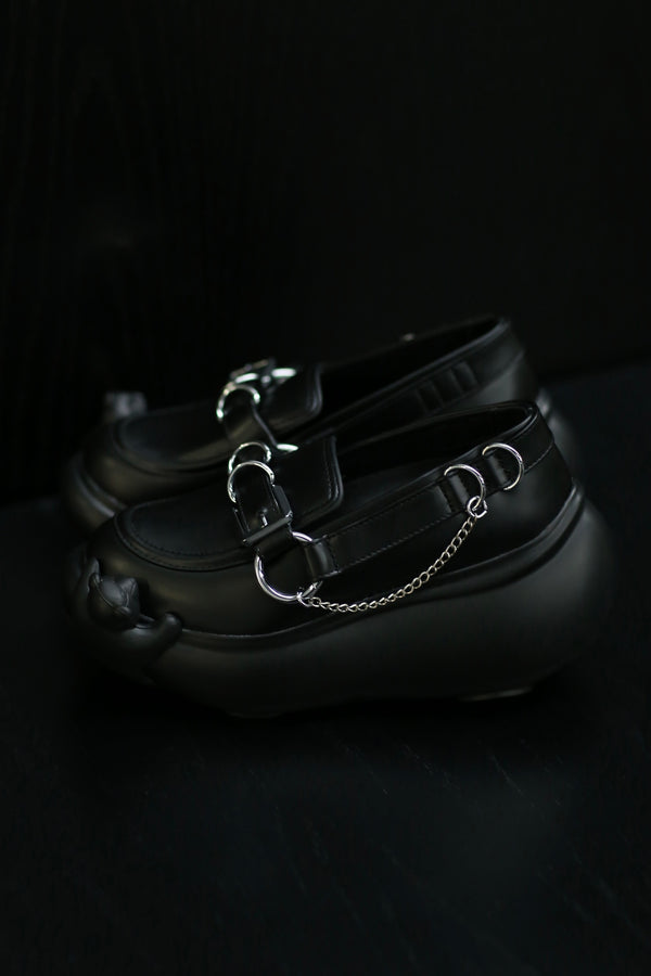 Jennyfax Bear Chain Platform Shoes JFAW23SHOES02 Black PJF5